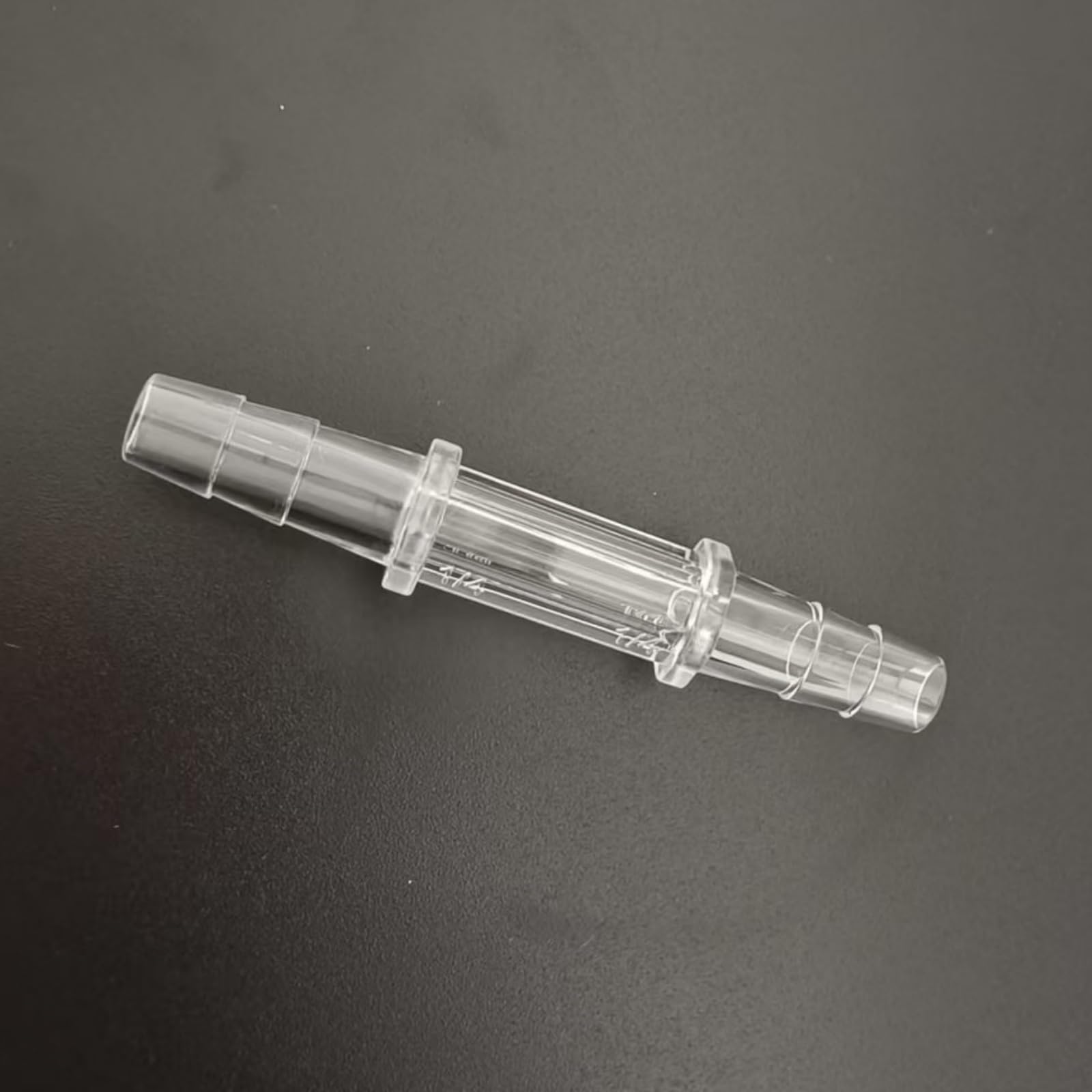 Raccords de Tuyau en Plastique PP, 2 Paquets raccords barbelés égaux PC réutilisables for Utilisation Alimentaire et Laboratoire | 6.4mm 1/4inch