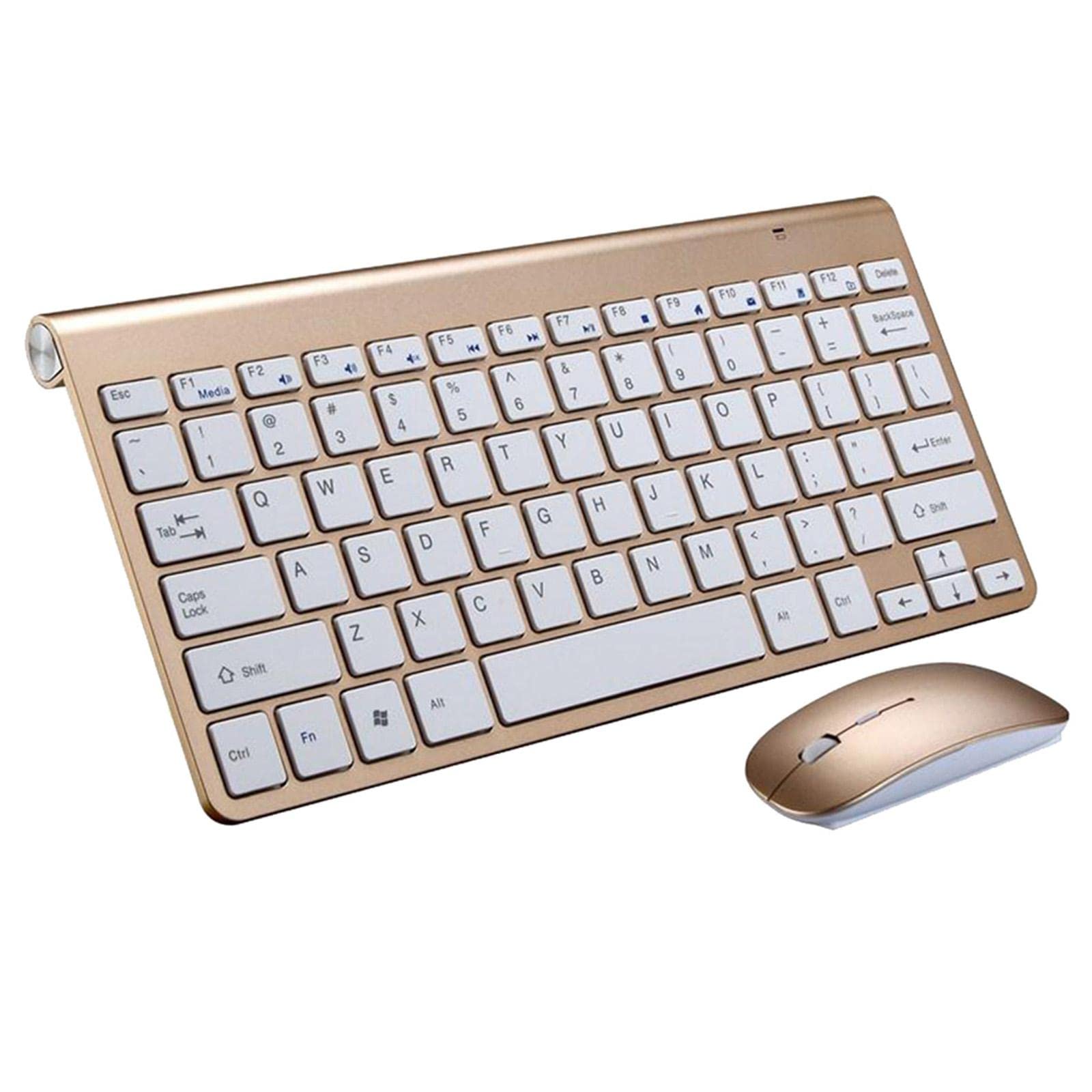 MERISHOPP Mini Flat Quiet Wireless Keyboard Mouse Combo Golden | Computers/Tablets & Networking | Keyboards Mice & Pointers | Keyboard & Mouse Bundles-picture-17