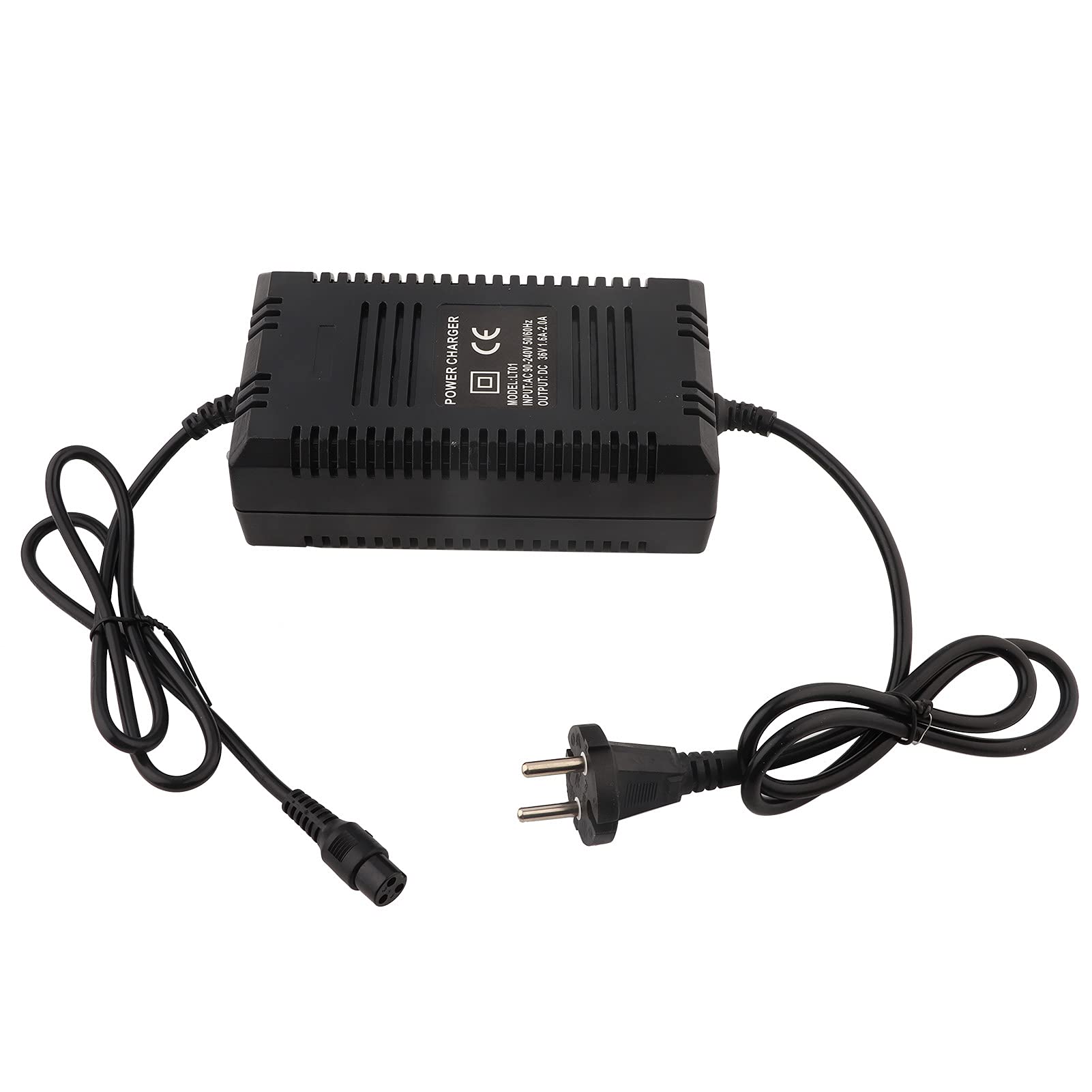 Annadue Caricabatteria da 36 V, Caricabatteria al Piombo Adatto per Scooter Elettrici, ECC., Spegnimento Automatico a Carica Completa