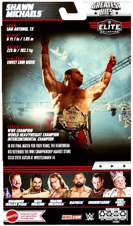 WWE Elite Collection Great Hits 2023 Sean Michaels Action Figure
