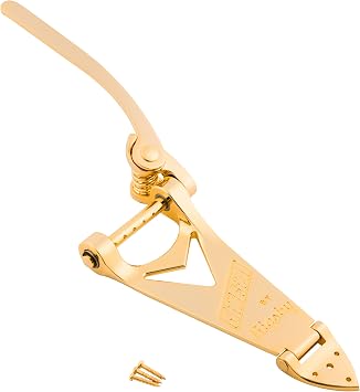 Gretsch Branded Tailpiece, Bigsby B6, String-Thru, Gold