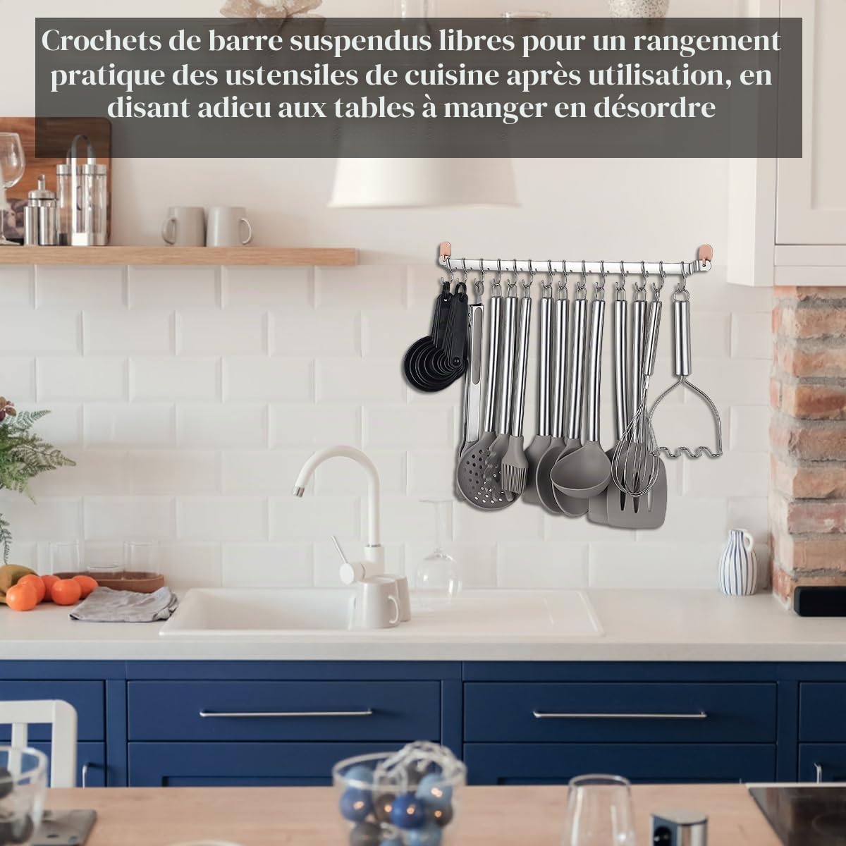 Kitchen Utensils, Kyraton 38 Piece Non-Stick Silicone Spatula Spoon with Stainless Steel Utensil Holder, Dishwasher Safe