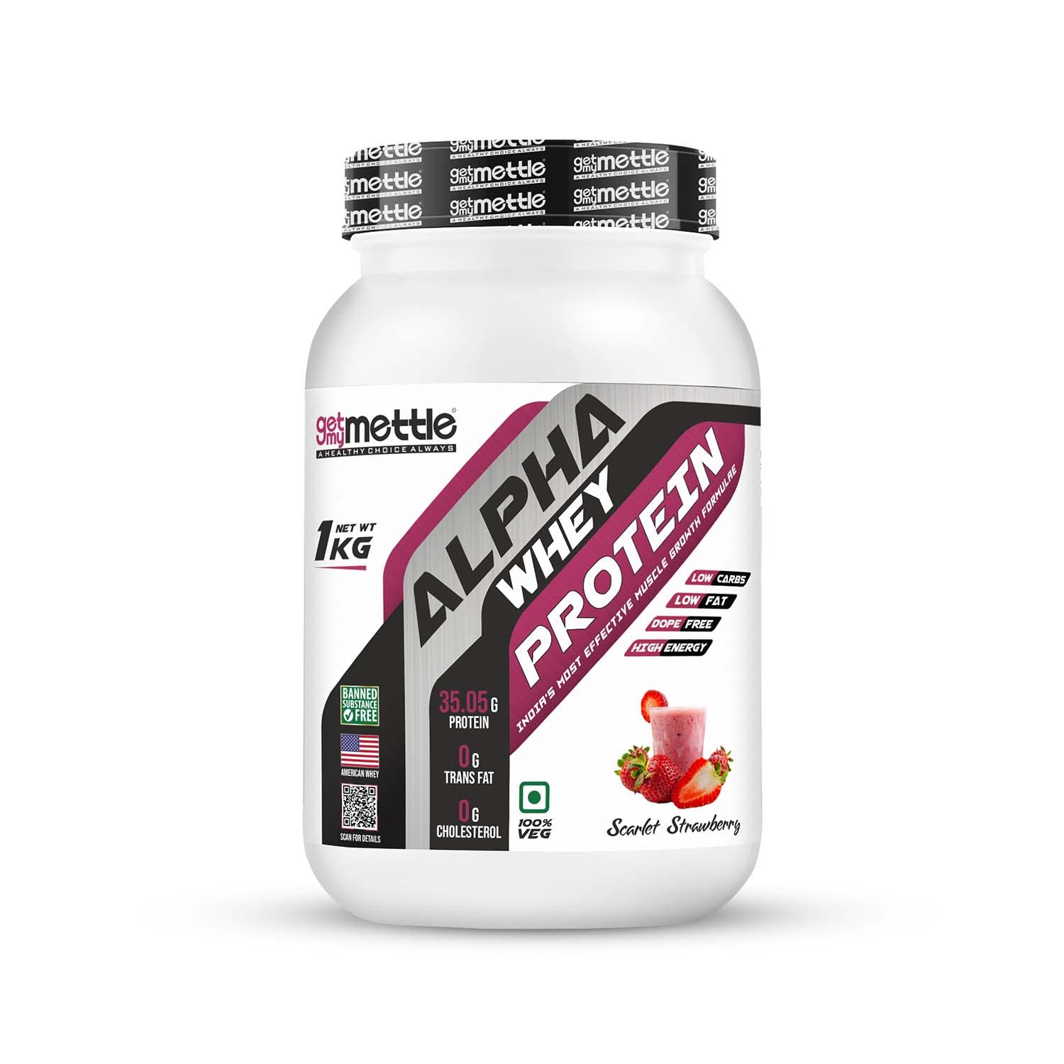 Getmymettle Alpha Whey Protein Powder, Kesar Pista Delight (4kg / 8.8lbs) | 35.06g Protein Per Serving | High Protein for Muscle Growth & Recovery | Fast Absorption | Gym Nutrition — Amazon image 13
