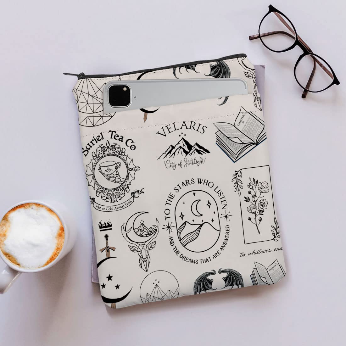 KUIYAI Books Inspired Gift Velaris The City of Starlight Book Sleeve for Book Lover to The Star Who Listen to the starUK - Image 4