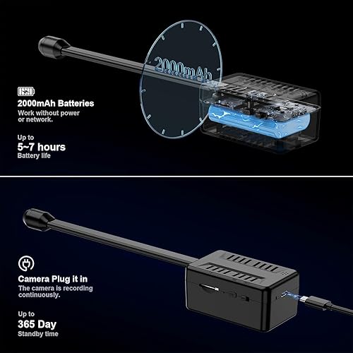 Miniatura 6 de Mini cámara espía con 1080P, cámara oculta WiFi, aplicación, detección de movimiento para el hogar, interior, bebé, perro, gato
