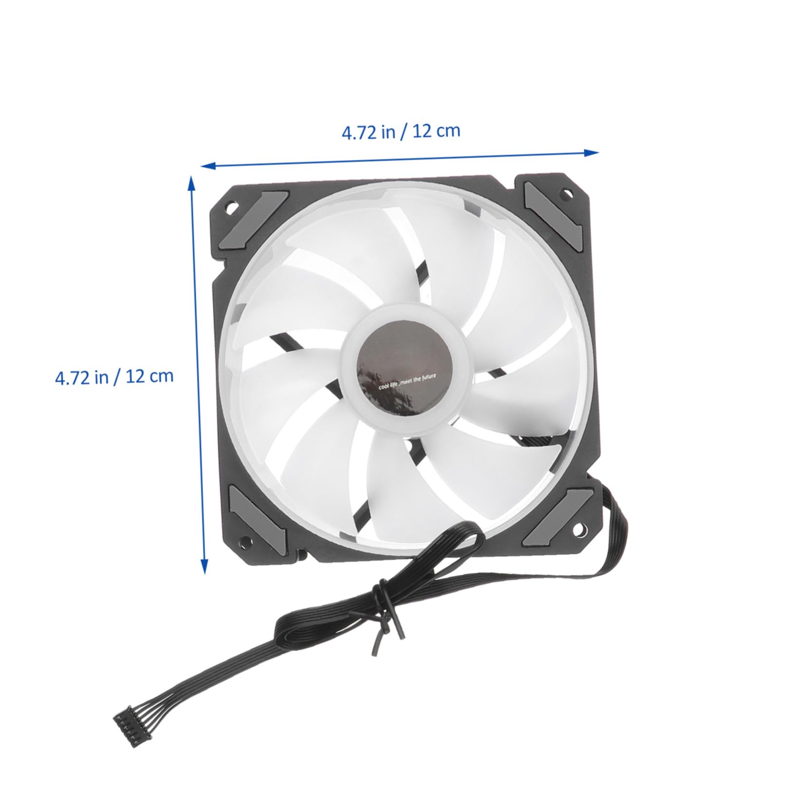 Garneck Ventilador de Refrigeración con Controlador Estándar para Ordenador Gaming con Luces Rgb, y Silencioso, Adecuado para Fiesta Verano y Sistema de Refrigeración de PC