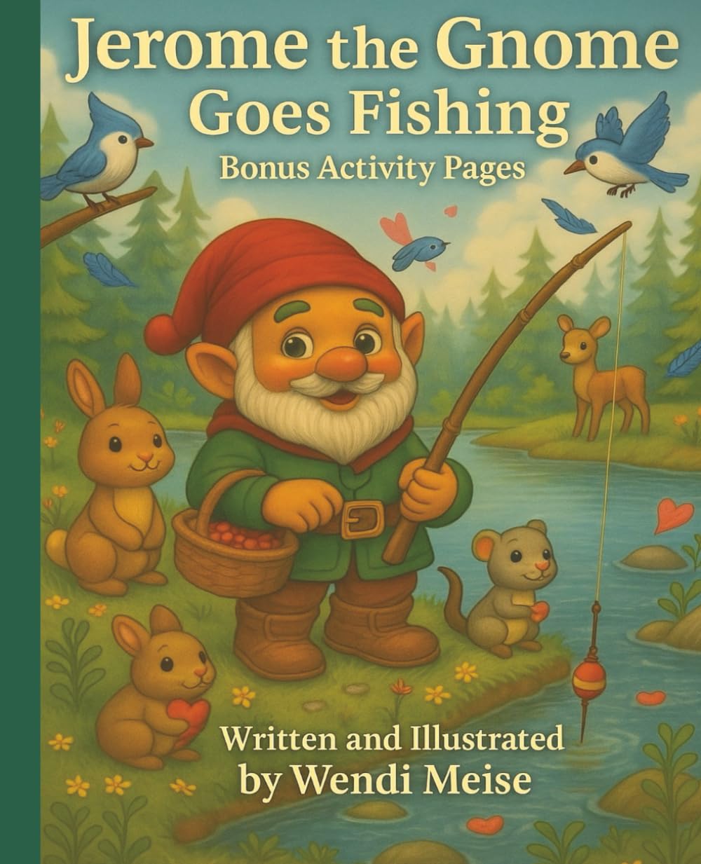 Jerome the Gnome Goes Fishing: A Cozy Outdoor Adventure With Friendship, Nature, and Gentle Life Lessons with Bonus Activity Pages: A Heartwarming ... (Jerome the Gnome; The Gnome From Lacombe)