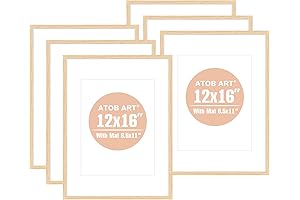 ATOBART 12x16 Oak Frame, Set of 6