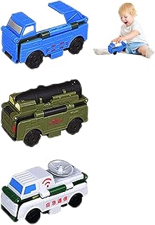 Reverse Car Toy Set - Creative Anti-Reverse Car Toy | Mini Transforming Car Heat Resistant Convert Two Forms No Batteries Needed Parent-Child Interaction Xuyuan