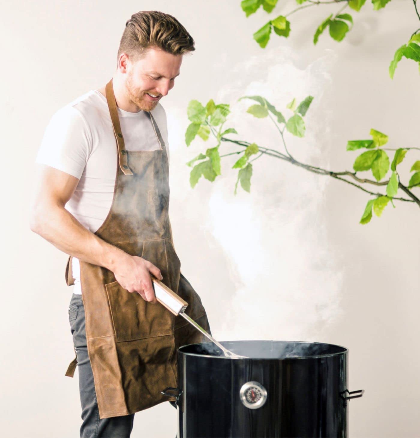 Esschert Tablier de Barbecue en Cuir Tablier de Cuisine Tablier de Cuisine Tablier de fête