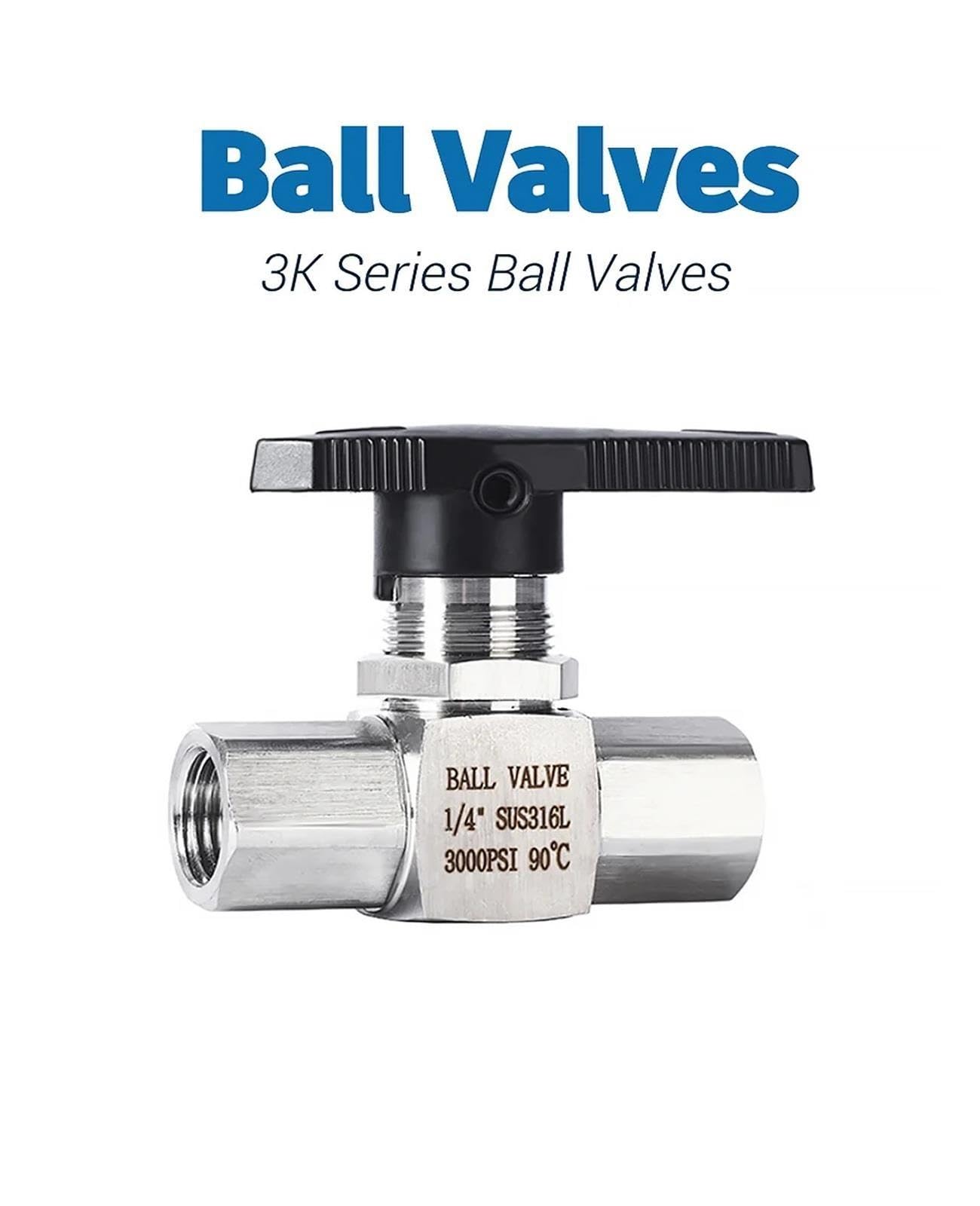 Válvula de bola de 2 vías de acero inoxidable 316