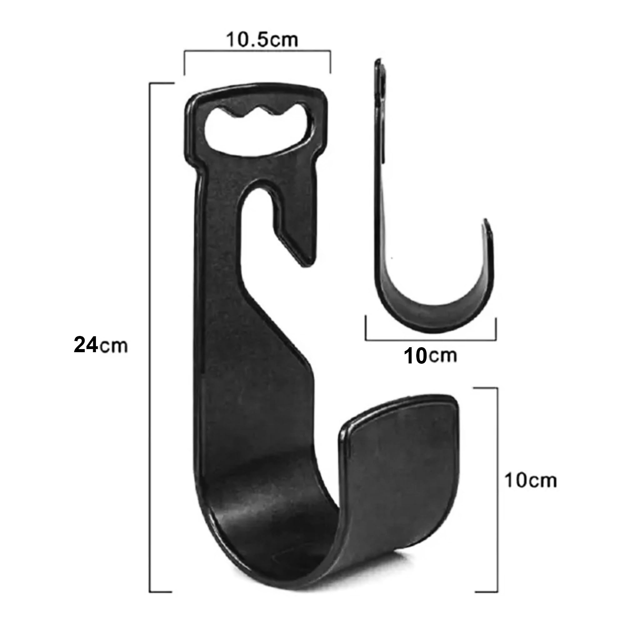 Portable Garden Hose Holder Wall Hose Holder Hose Holder Wall Hose Recoil Collects Garden Hose Accessories Hose Holder Black Plastic Strong Wall Hose Hanger - Image 2