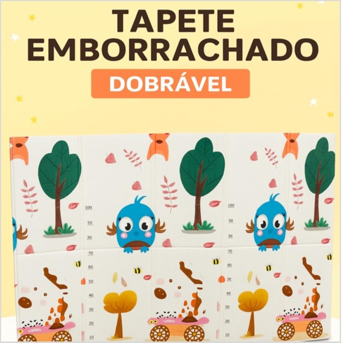 Tapete Térmico Emborrachado Infantil Dupla Face Com Estampa, 1,50 x 1,80m, 8mm, Dobrável, Lavável, Ideal para Bebês e Crianças, Macio e Antiderrapante, Premium (Fazendinha) Tapete Térmico Emborrachado Infantil Dupla Face Com Estampa, 1,50 x 1,80m, 8mm, Dobrável, Lavável, Ideal para Bebês e Crianças, Macio e Antiderrapante, Premium (Fazendinha)