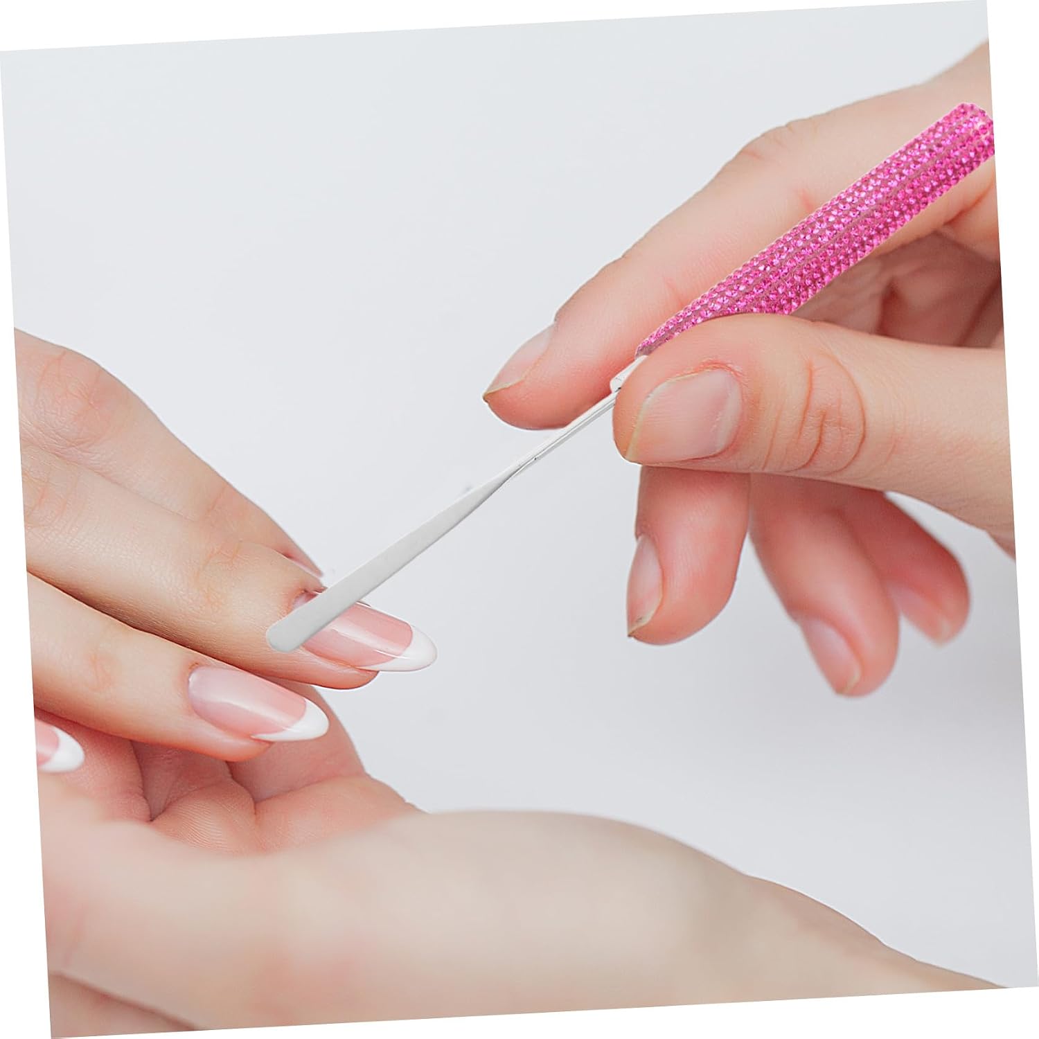 LIFKOME Nail Glue Stirring Rod with Rhinestone Handle, Nail Art Mixing Spatula for Salon and Home Use, Cosmetic Cream and Foundation Stirring Tool