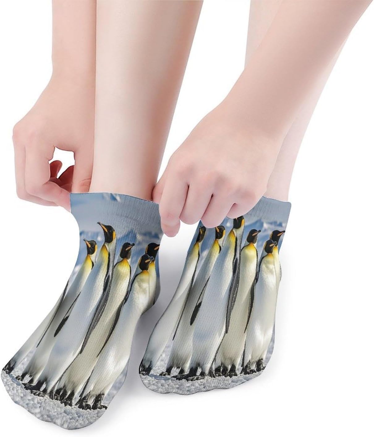Five Penguins Ankle Sock-Low Cut Breathable,Basketball Socks for Men Women,Tube Socks for Work Sports