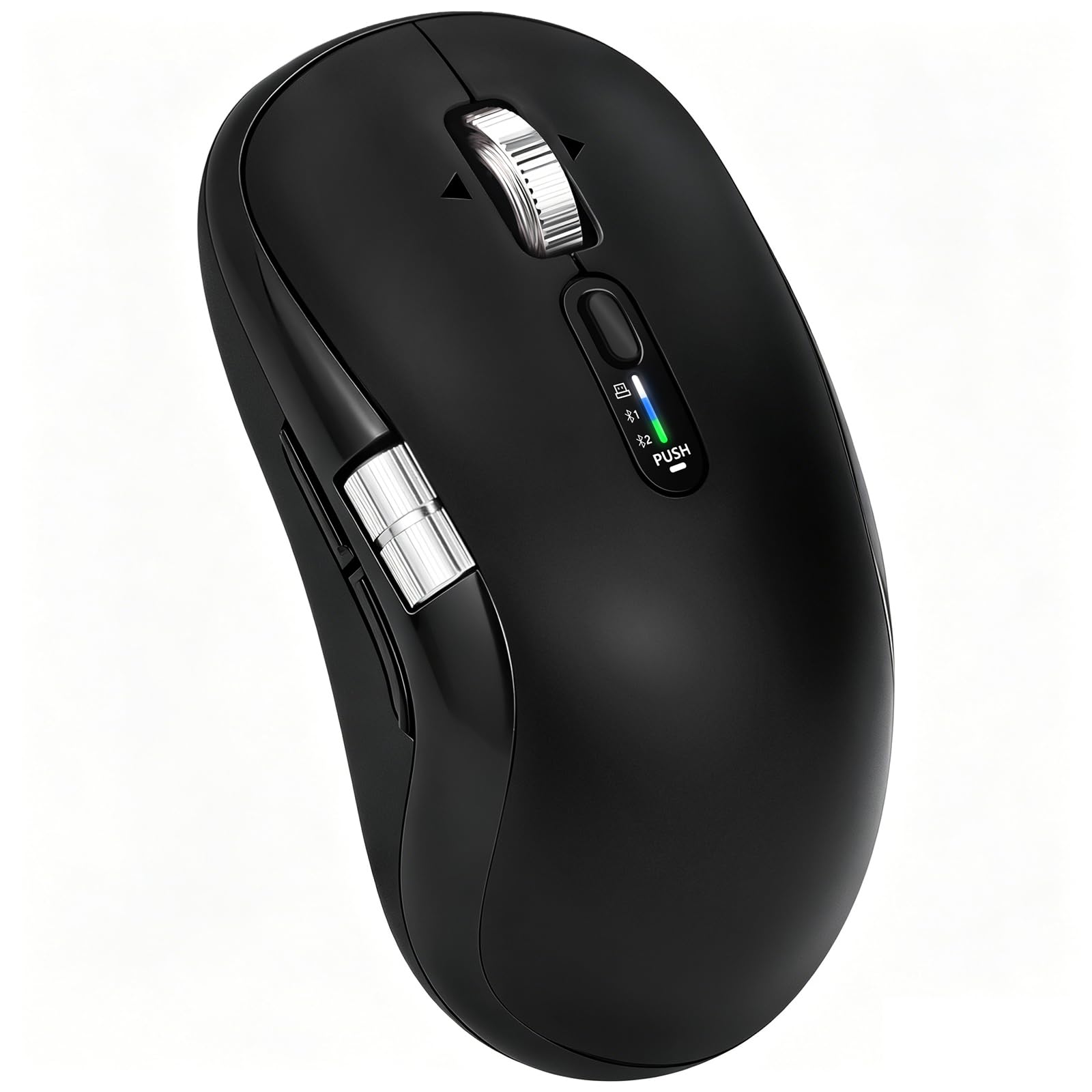 Wireless Bluetooth Multi-Device mouse with 7 Programmable Buttons(Mac/Windows), 4-way Navigation Scroll, 5 level DPI, Side Scroll, Quiet Click Mice for Computer, Laptop, PC, iPad, Tablet, MacBook.-image-7