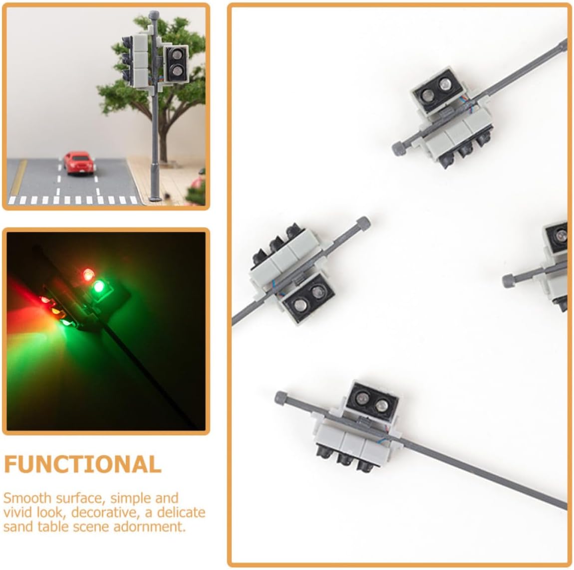 Model Train Signal Light Decorative Sand Table Ornament 1: 32