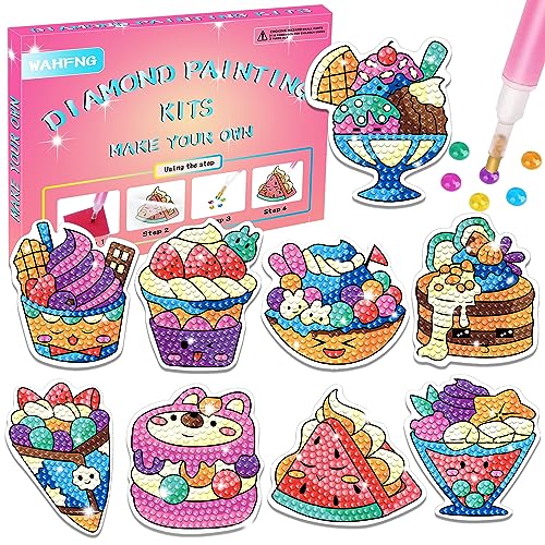 5D Diamond Painting Kits for Kids- Gem Paint by Numbers Diamonds Arts and Crafts for Boys and Girls Ages 6 7 8 Birthday Gifts for Girl 6-8 8-12 Year Old Art Craft Kits Stickers Dots Gift(Sweet)