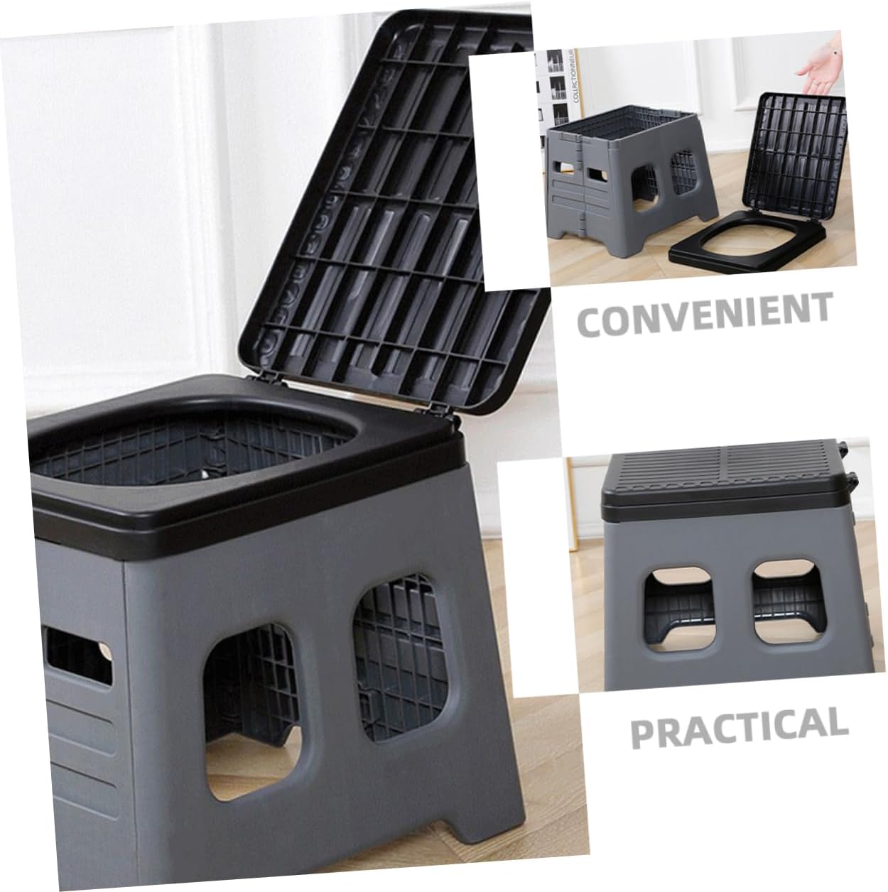 Portable Folding Toilet for Camping Lightweight Waterproof and Easy to Store Travel Potty Lid for Outdoor Adventures and Emergency Use