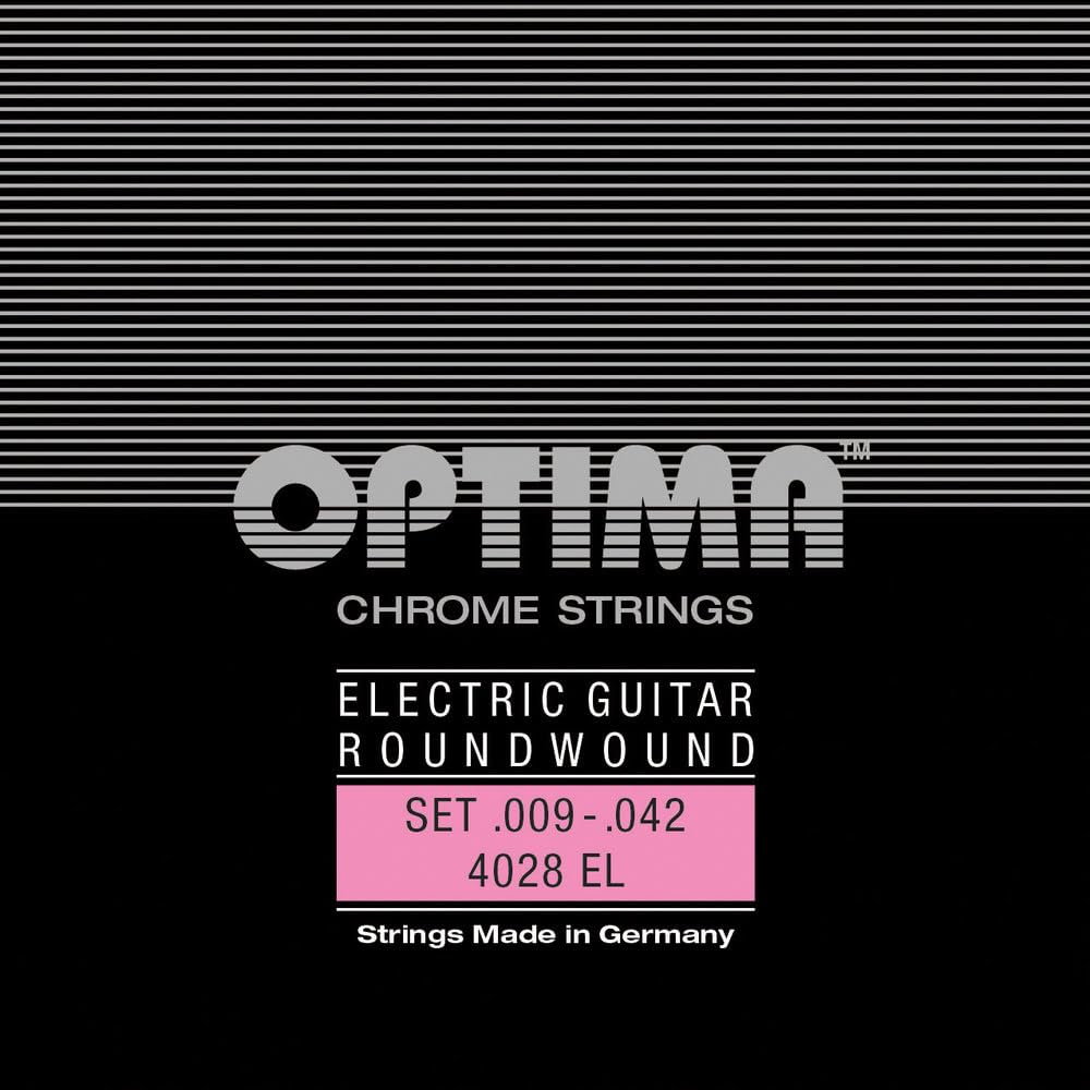 Struny do gitary elektrycznej Optima Chrome Strings Round Wound Set 4028EL
