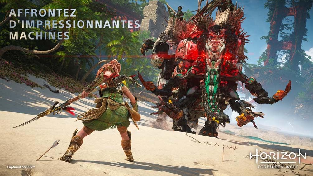 Sony PlayStation 5 Jeux, Horizon Forbidden West PS5, Édition Standard, Version Physique avec CD, Langue : Français, 1 joueur, PEGI 16+