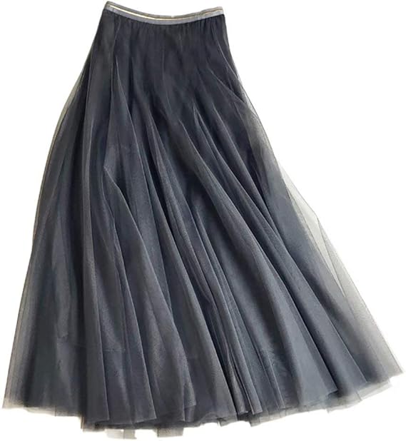 Amazon Followdream チュールスカート レディース フレアスカート プリーツスカート ロング ウエストゴム 無地 可愛い ボリューム Aライン ふんわり 着痩せ 体型カバー おしゃれ 通学 通勤 スカート 通販