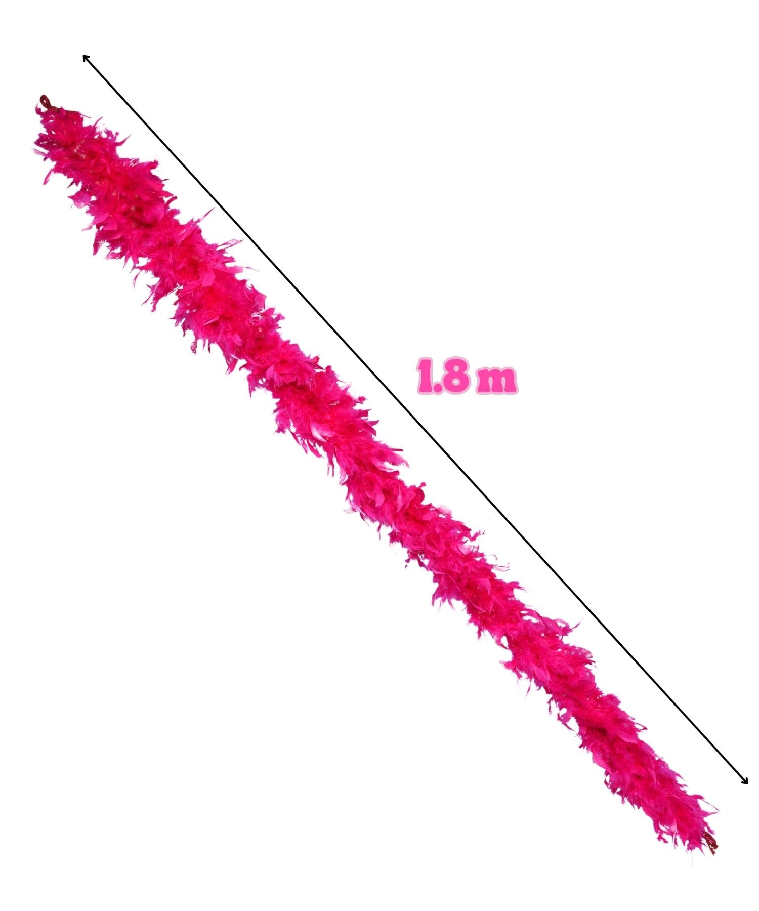 Runesol Boa plume, 50 grammes de plumes de dinde, 1,8 mètres, Boas rouge pour soirée, fêtes, déguisements, accessoires festival, fierté, marches LGBT