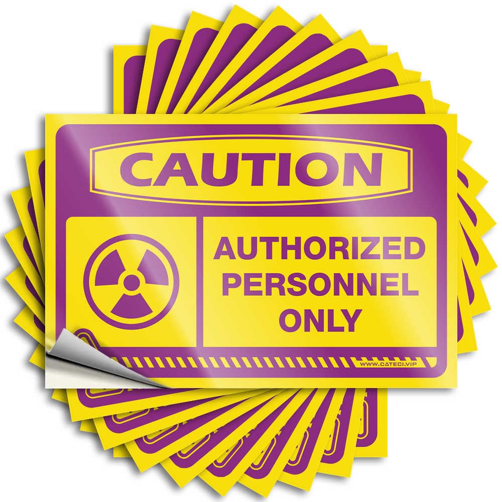 Caution Authorized Personnel Only Restroom Accessories Funky - Tattoo Bottle Waterproof Decal(12X18CM)