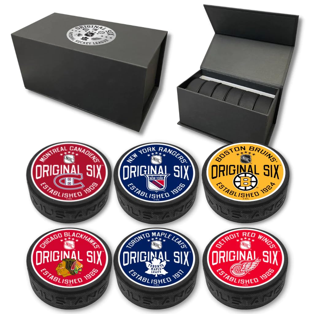 Sports Decor Original 6 - Collectible Puck Set