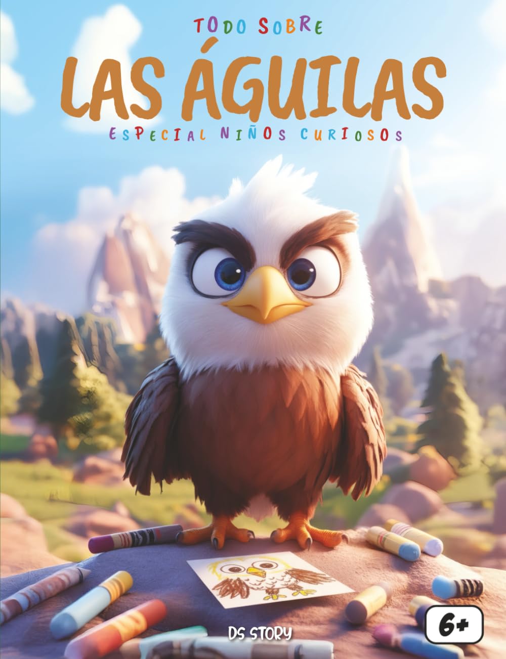 Todo sobre las Águilas – Especial niños curiosos: Descubre el increíble mundo de las águilas con datos fascinantes, aventuras educativas, preguntas divertidas y dibujos para colorear