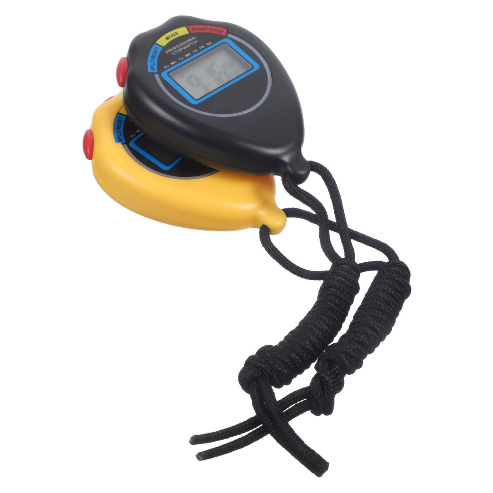 BESPORTBLE Digital Timer Stopwatch for Sports 2 Pack Running Exercise Timer Referee Watch Abs Material Countdown