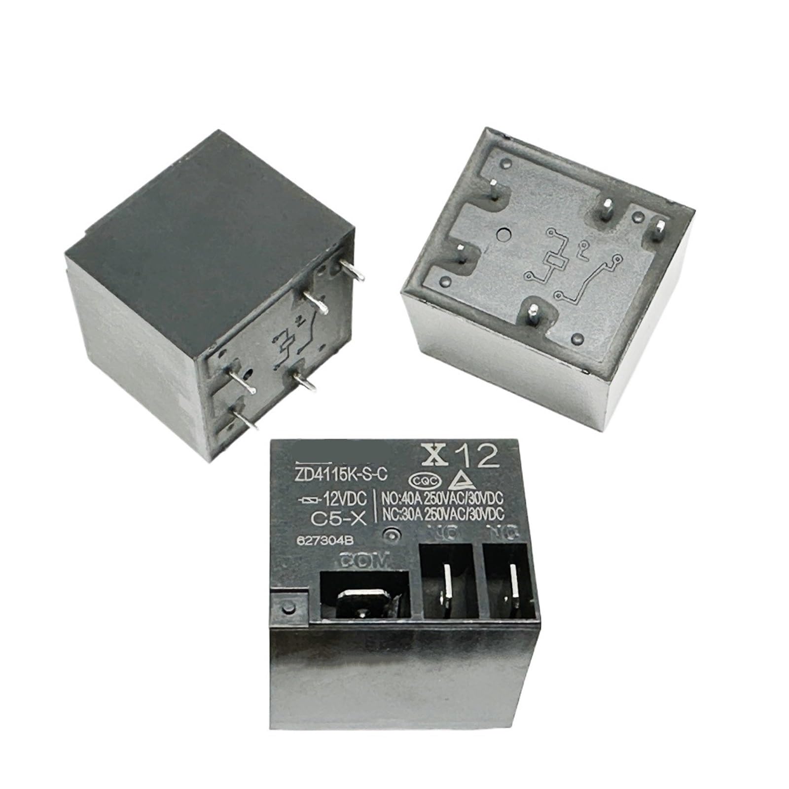 Yzwrwrmktb One Color 1Pc Zd4115k-S-C 12V 40A Relay 5Pins