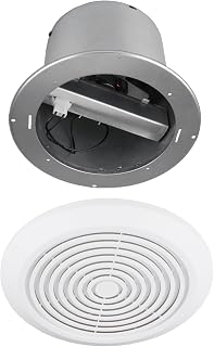 HOLDLY V2262-50 7 Inch Bathroom Exhaust Fan 50 CFM 1.0 Sones Quiet Ceiling Vent for Bathroom Laundry Kitchen Garage 8" Rough-In