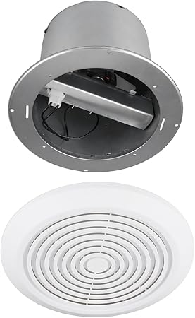 V2262-50 7 Inch Bathroom Exhaust Fan, 50 CFM, 1.0 Sones,