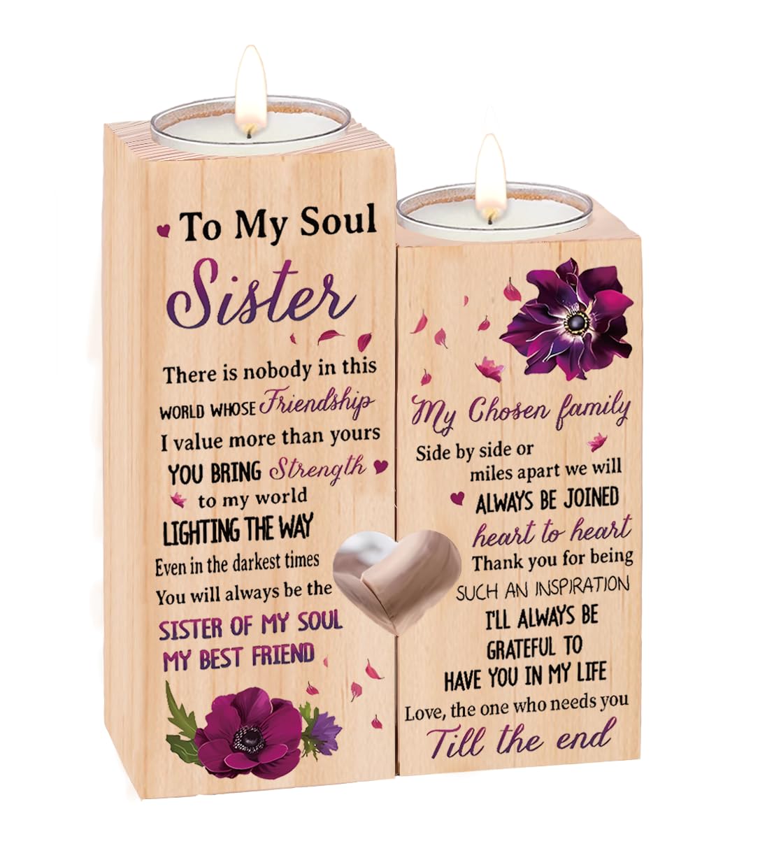 Sister Gifts- Gifts for Sister Sister Birthday Gifts Christmas Thank You Gifts Women Friends Personalized，Thank You for Being to My Soul Sister