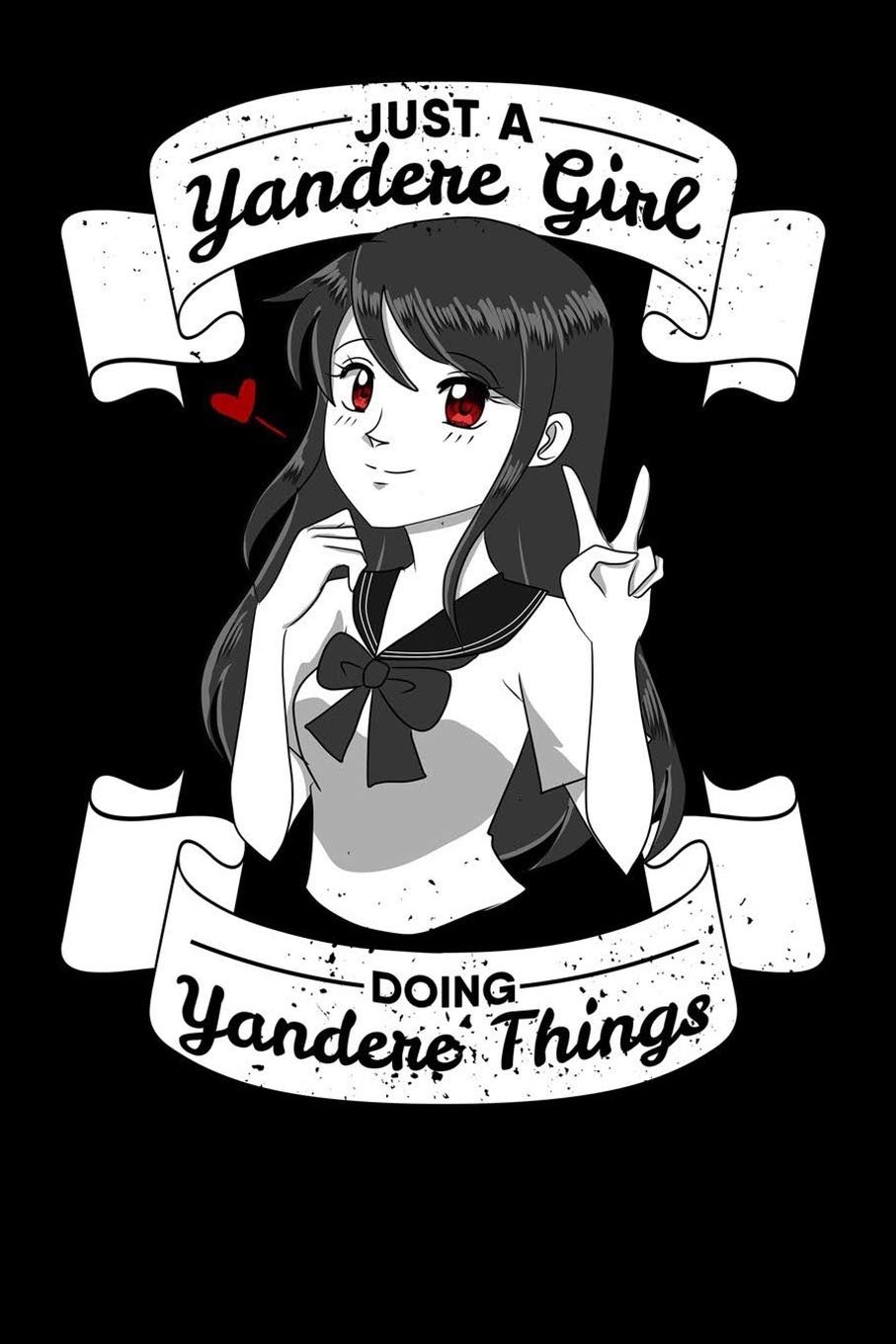 Just A Yandere Girl Doing Yandere Things: Notebook A5 for Anime Merchandise and Manga Journal Lover I A5 (6x9 inch.) I Gift I 120 pages I square Grid I Squared