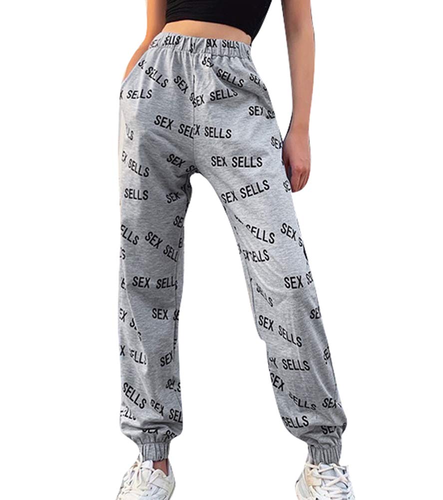 Pantaloni Jogger Donna Con Stampa Divertente 'Stop Looking At My Butt' – Morbidi E Alla Moda