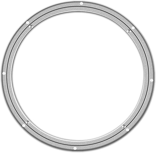 Lazy Susan - Rodamientos giratorios giratorios de metal de aluminio para mesa de comedor y banco de trabajo (10 pulgadas)