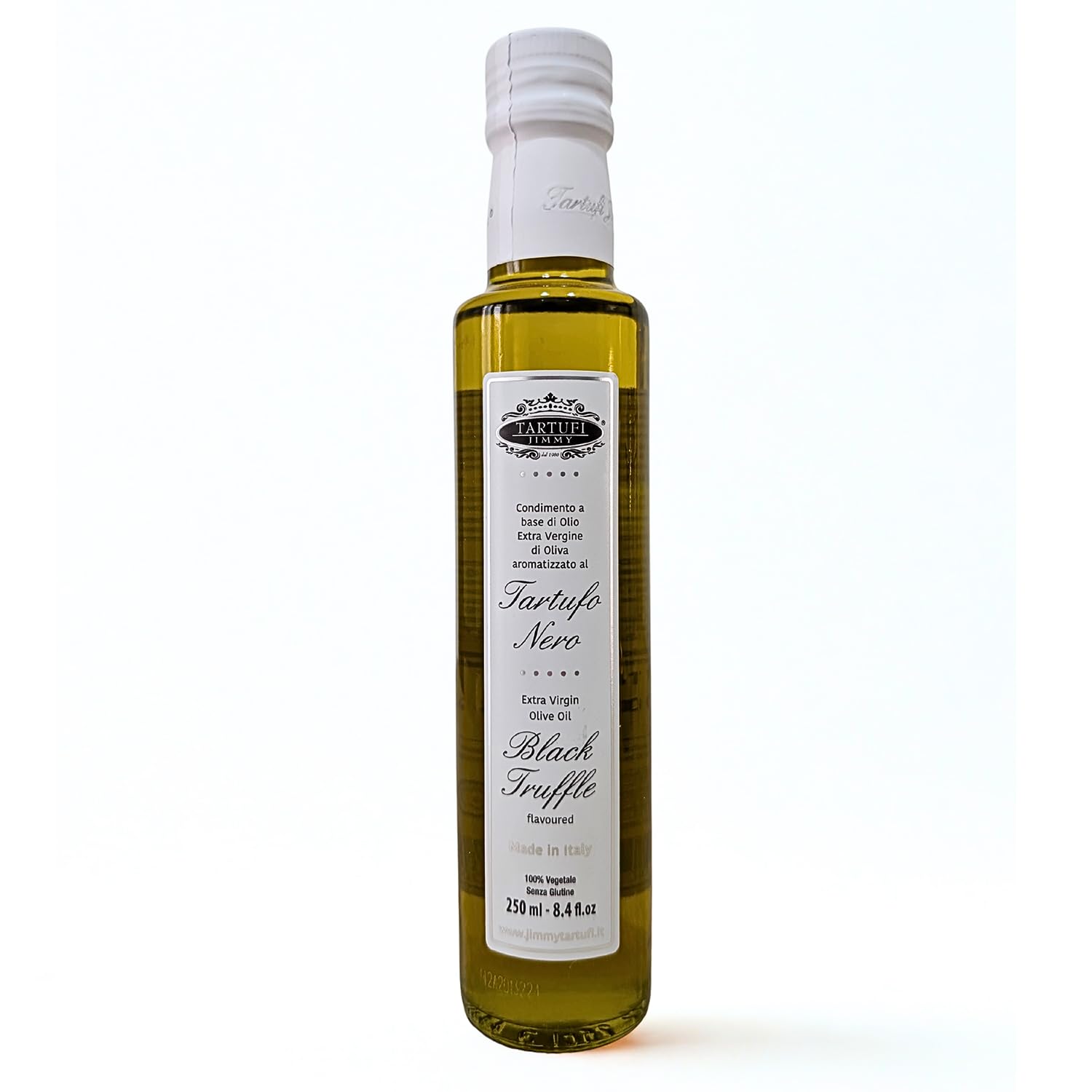Trüffelöl Schwarzer Trüffel 250ml | Würzöl mit Schwarzem Trüffel & Nativem Olivenöl Extra | Italienisches Gourmet-Condimento