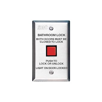 SDC CB401-AU Communicating Bath Push Switch 630 for Emlock, Selectric, Electra and Hi-Tower, Stainless Steel