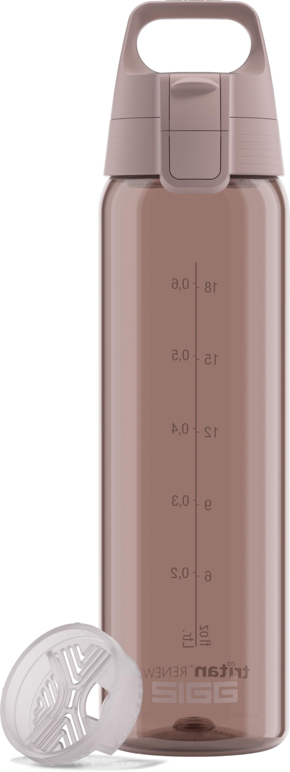 Sigg - Tritan Water Bottle - Total Color ONE Dusk- Suitable For Carbonated Beverages - Dishwasher Safe - Leakproof - Featherweight BPA Free - 0.75L