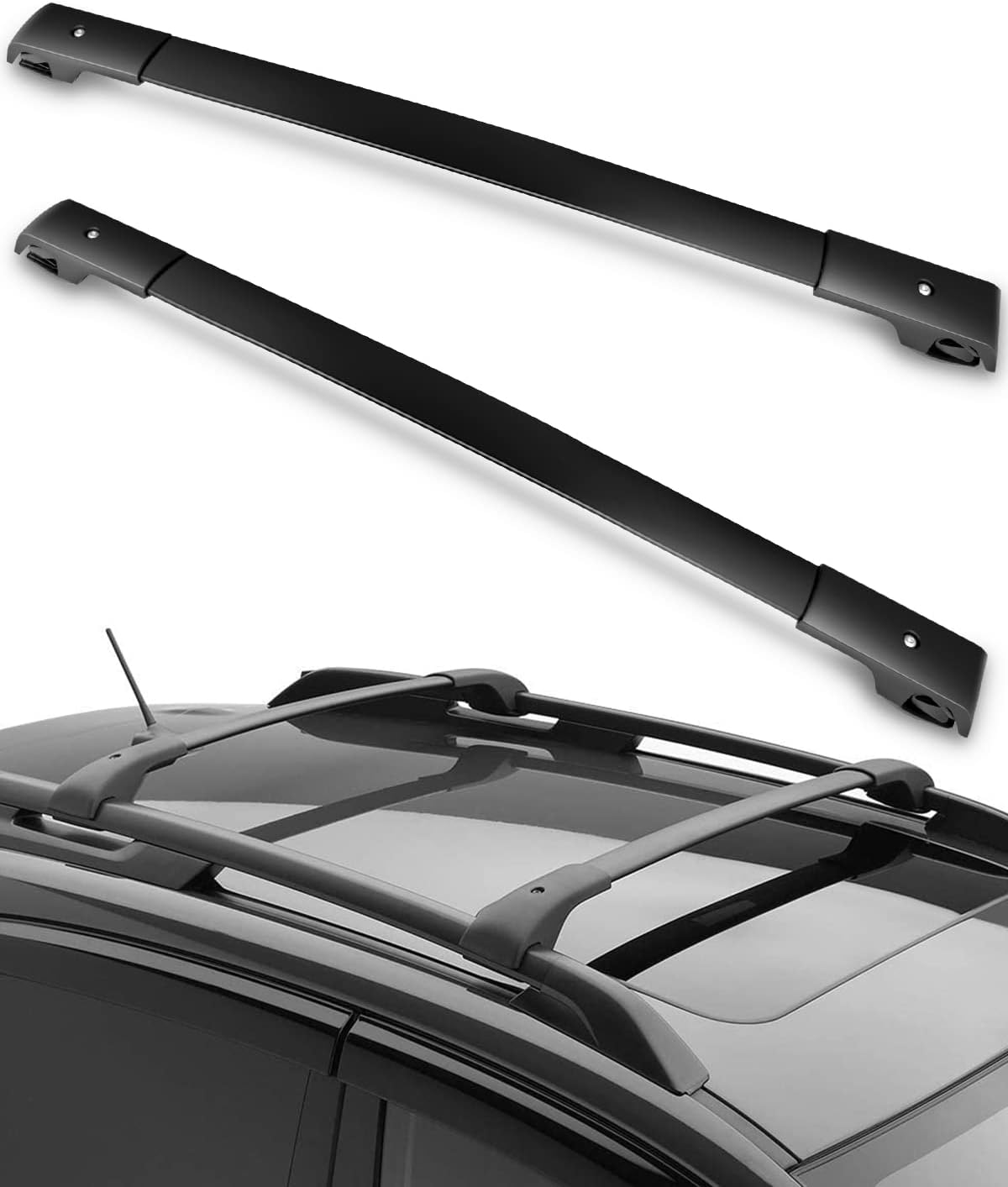 cciyu Roof Rack Cross Bars Baggage Cargo Ladder Bike Load
