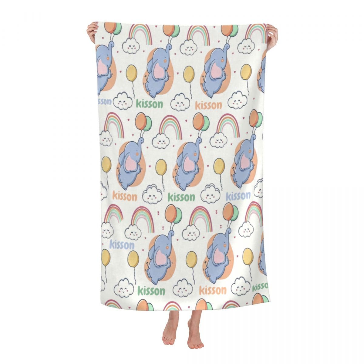 NGGBBDYGB Oversized Adult Custom Beach Towels Soft Cotton Quick Dry Swim Towel