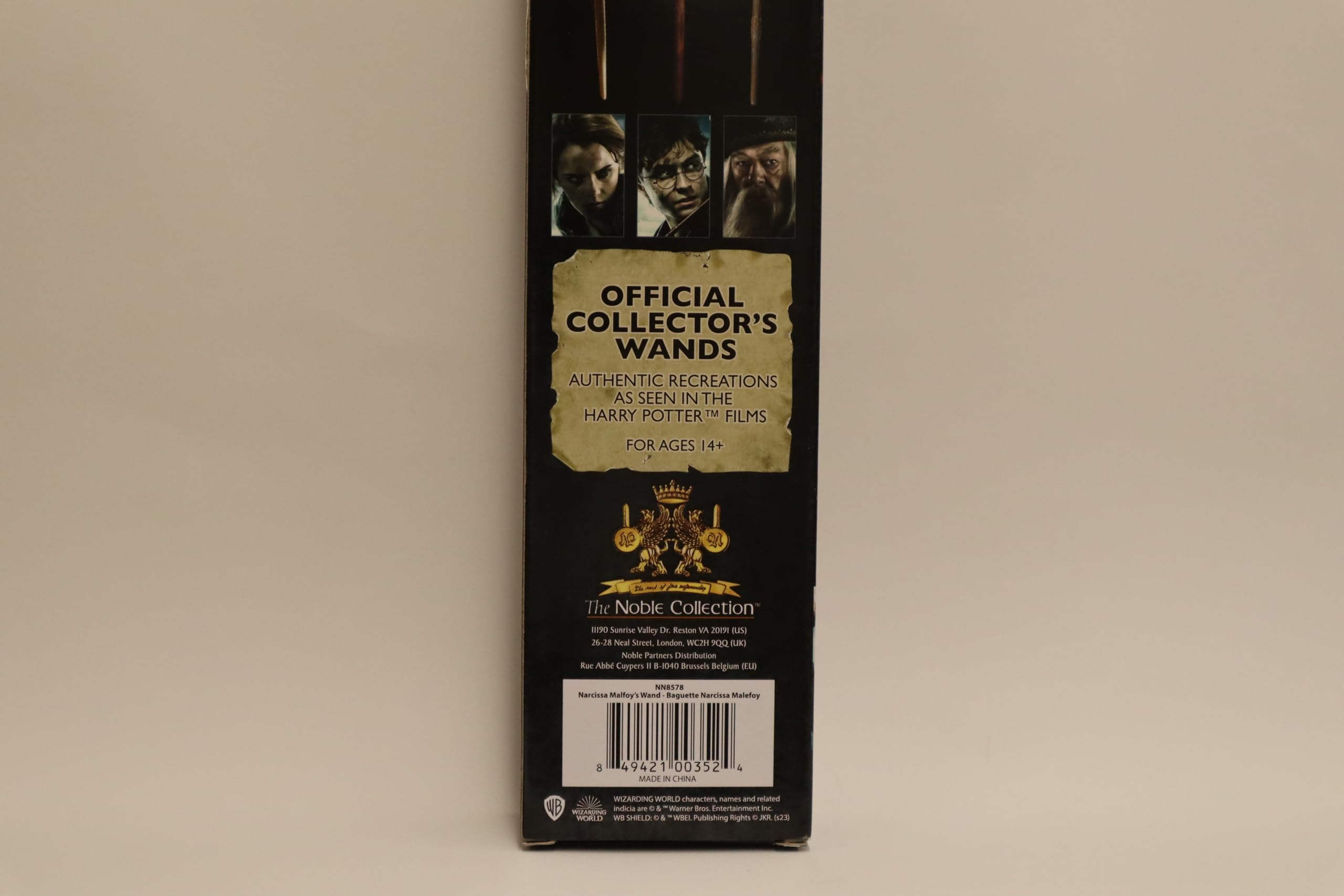 The Noble Collection - Narcissa Malfoy Character Wand - 14in (35cm) Wizarding World Wand with Name Tag - Harry Potter Film Set Movie Props Wands