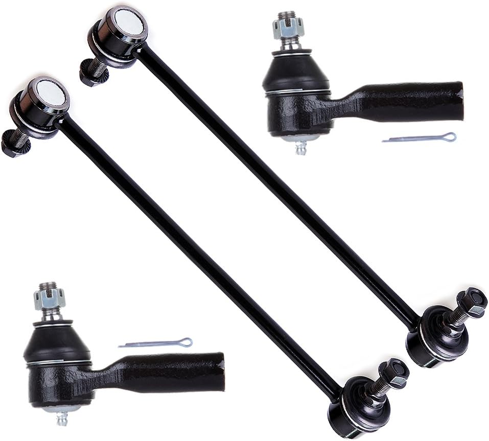 SCITOO 4-PC SET Suspension Kit For Ford Escape For Mazda Tribute For Mercury Mariner Front Sway Bar End Link,Outer Tie Rod End