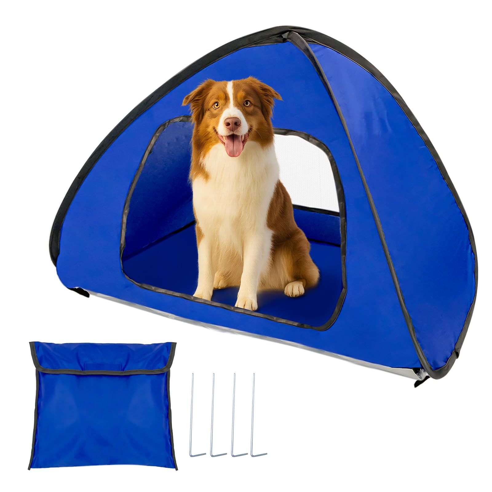 Griwuut Pop Up Beach Tent Small - Portable Sun Shelter with Anti-UV Waterproof, Easy Setup Pet Tent for Dogs Cats, Includes Carry Bag