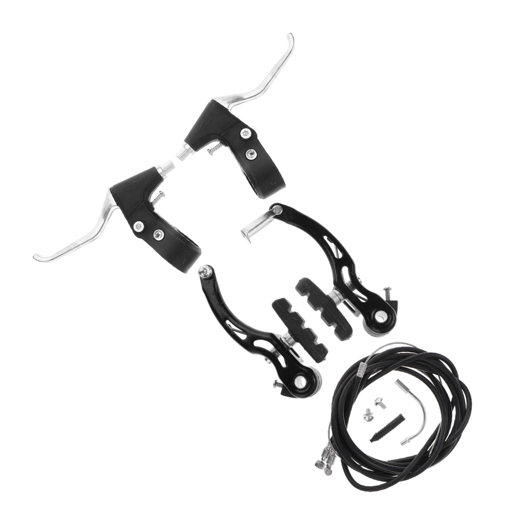 Frenos para Bicicleta De Montaña Manijas De Freno Delanteras y Traseras De Precisión Palancas Plegables Bicicletas De Montaña