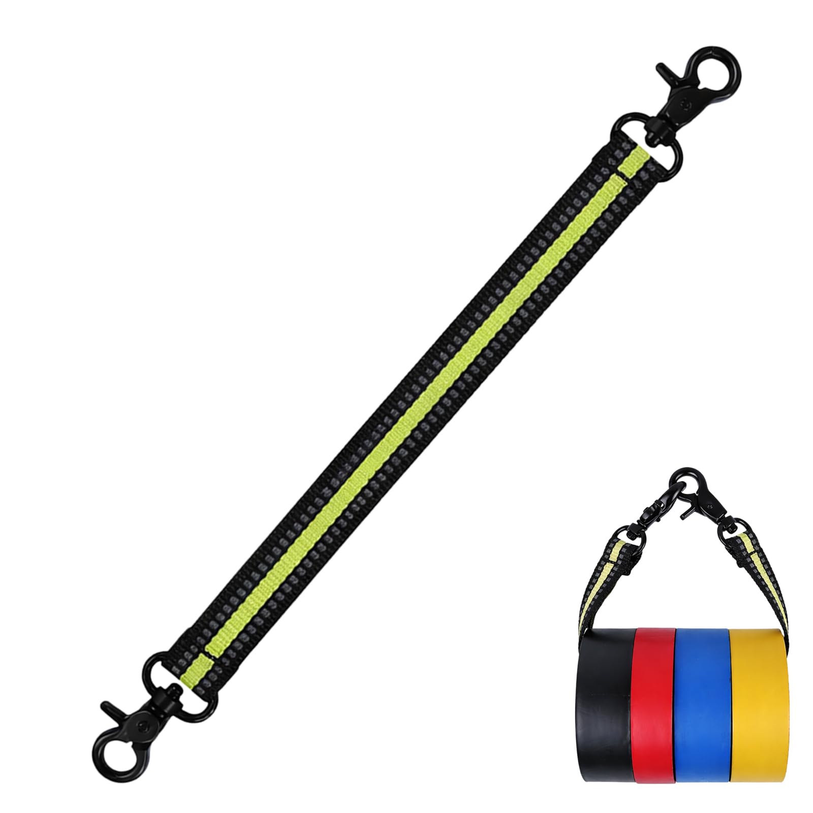 UMEGMBX Tape Thong Electrical Tape Holder for Tool Belt, Strap for Tool Pouch (Lime)