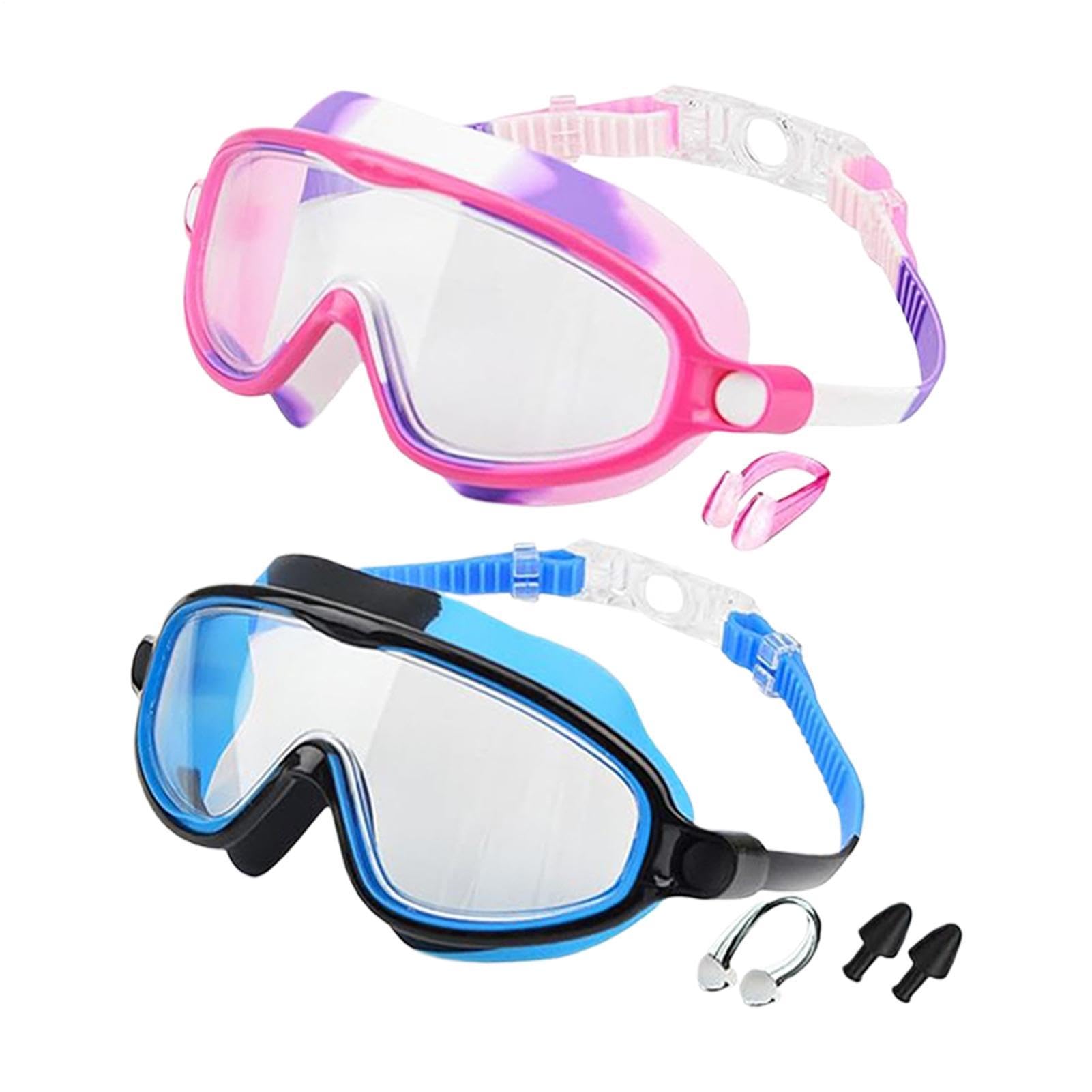 Kids Swim Goggles Wide View UV Protection Anti-Fog Eyewear