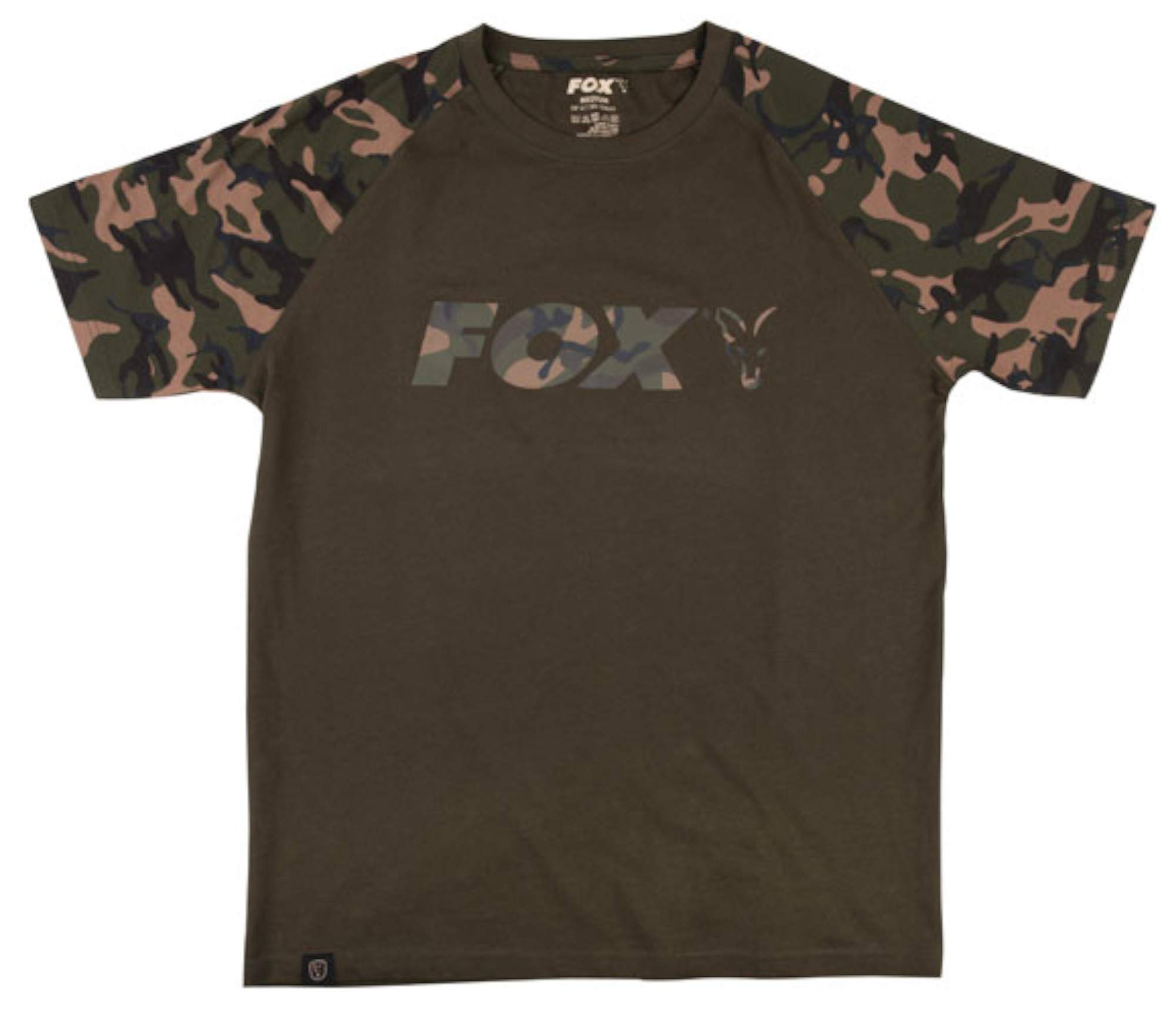 FoxT-shirt Raglan Khaki/Camo (XXL)